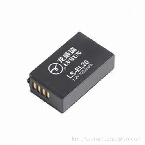 Digital Camera Battery with 1,020mAh Capacity, Compatible for Nikon EN-EL20